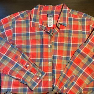 Patagonia Flannel Button Down, RED Mens -XL
